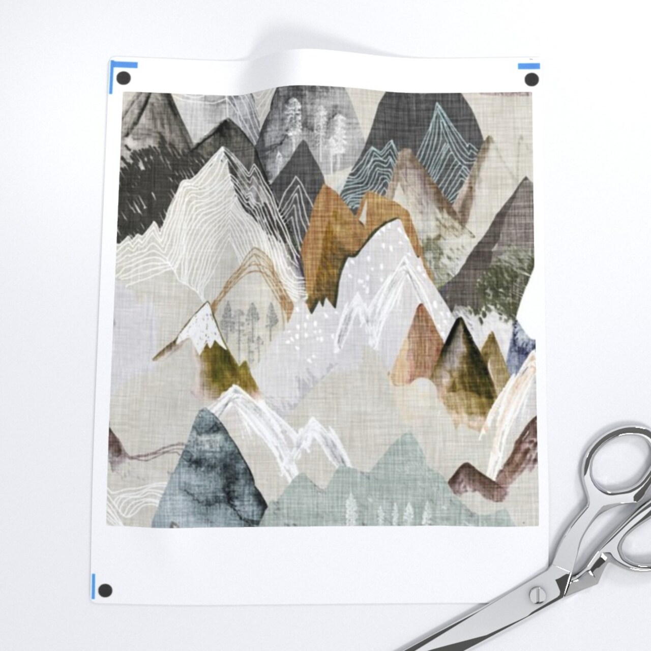 Call Mountains Mountain Earthy Neutral Brown Tan Adventure Hiking Woodland Nature Gender Time Boy Room Outdoor Custom Printed Fabric by Spoonflower Various Fabrics by the Yard or Fat Quarter